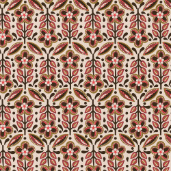 Printed Cotton JAKLYNN Ecru / Havana